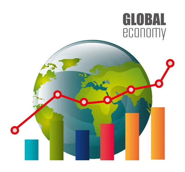 Mondiale economie — Stockvector