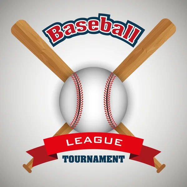 Baseballový sportovní design — Stockový vektor