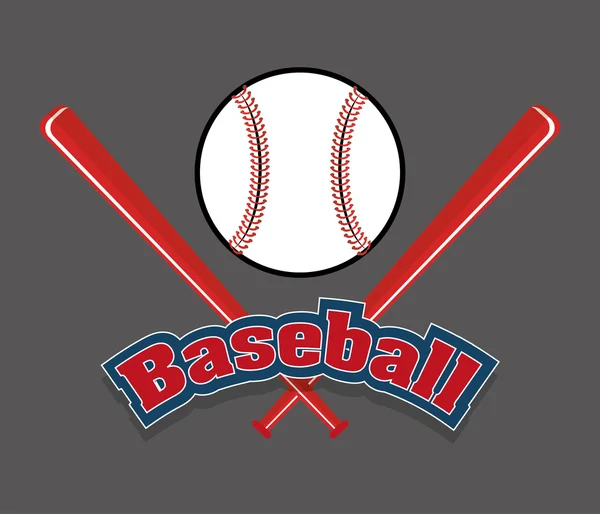 Design de esporte de beisebol — Vetor de Stock