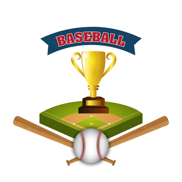 Baseball design sportif — Image vectorielle