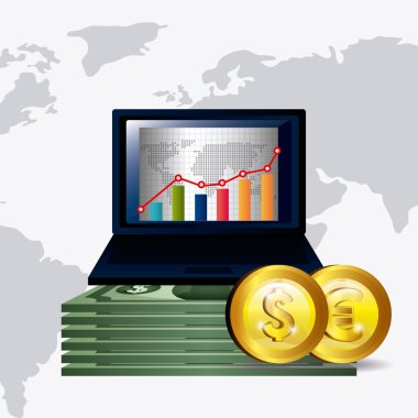 Küresel Ekonomi tasarım.