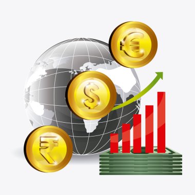 Küresel Ekonomi tasarım.