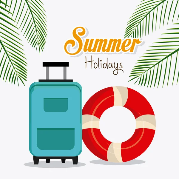 여름 여행 디자인 — 스톡 벡터