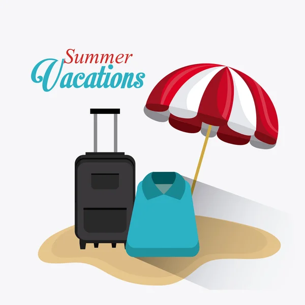 Diseño de verano y viajes — Vector de stock
