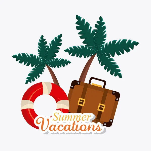 Diseño de verano y viajes — Vector de stock