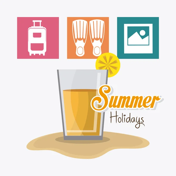 Summer and travel design — Stock Vector