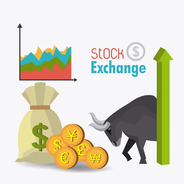 Tőzsde (NYSE) — Stock Vector