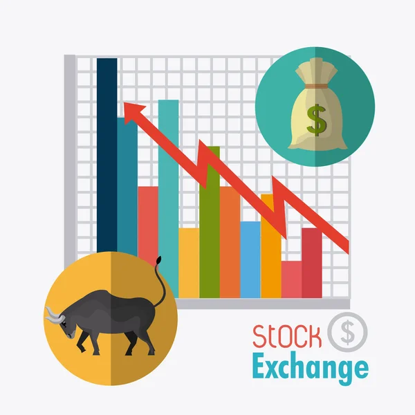 Tőzsde (NYSE) — Stock Vector