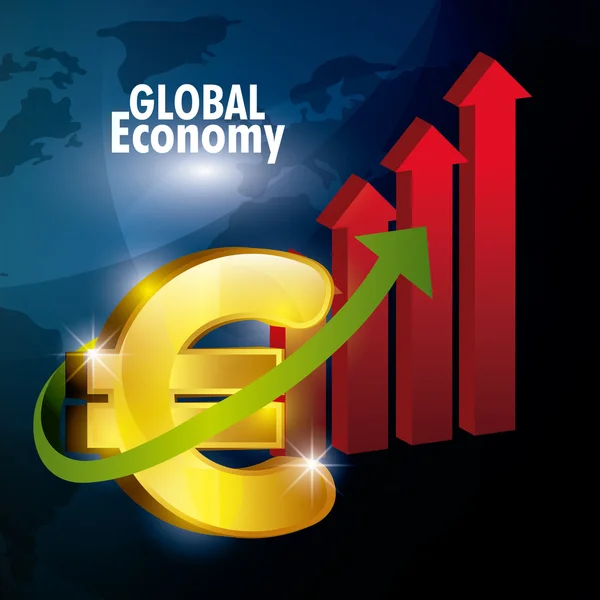 Globális gazdaság kialakítása. — Stock Vector