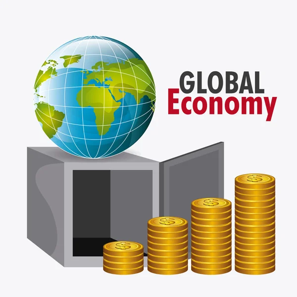 Concepção da economia global . — Vetor de Stock