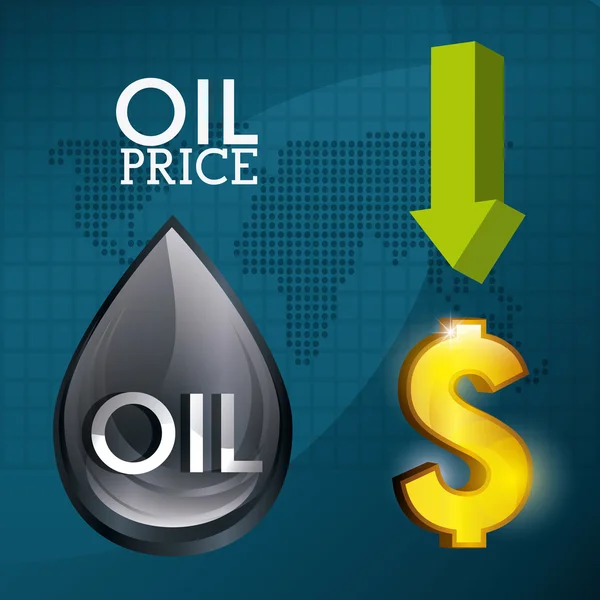 Oil prices industry — Stock Vector