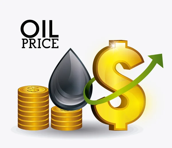 Indústria de preços do petróleo —  Vetores de Stock