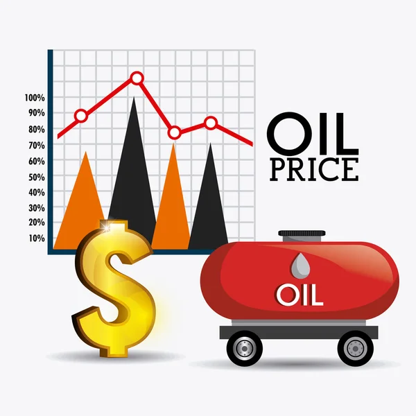 Oljeindustrin priser — Stock vektor