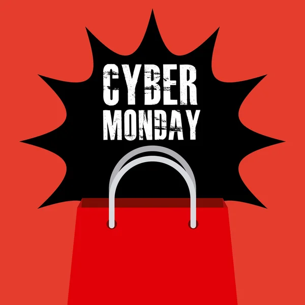 Cyber Monday diseño — Archivo Imágenes Vectoriales