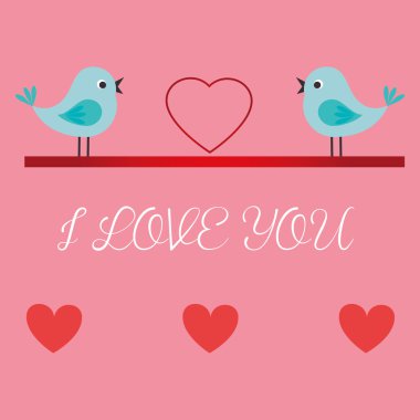 Romantik aşk tasarımı.