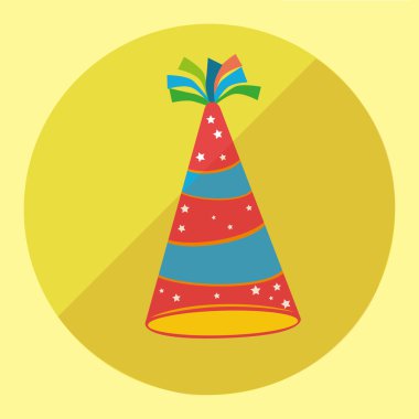 Mutlu doğum günü kartı tasarımı.