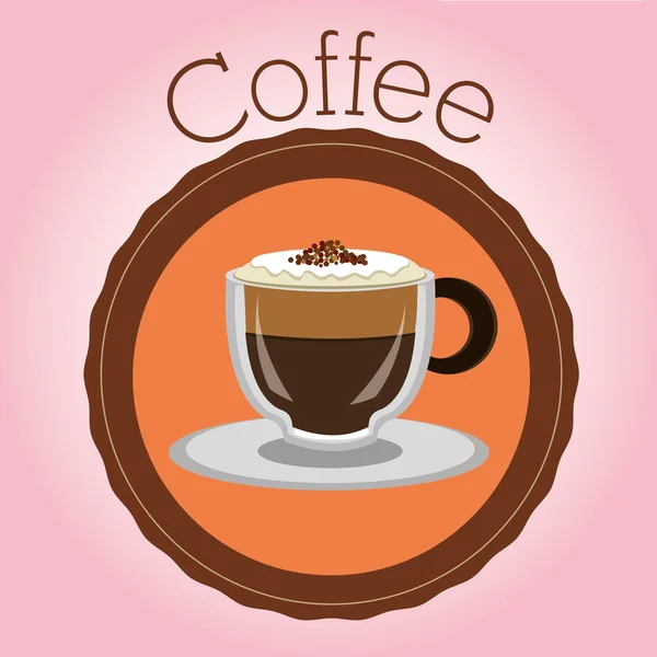 Délicieux design de café — Image vectorielle