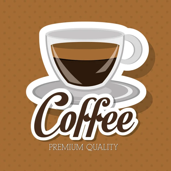 Délicieux design de café — Image vectorielle