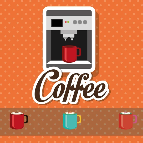 การออกแบบกาแฟอร่อย — ภาพเวกเตอร์สต็อก
