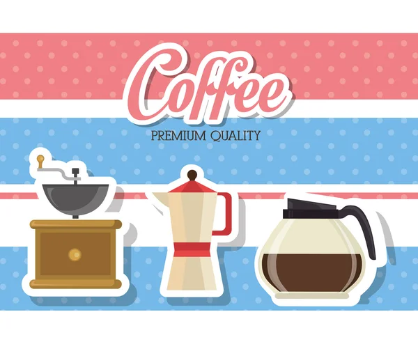 Delicious coffee design — Stock Vector