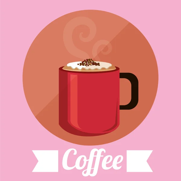 Delicioso diseño de café — Vector de stock