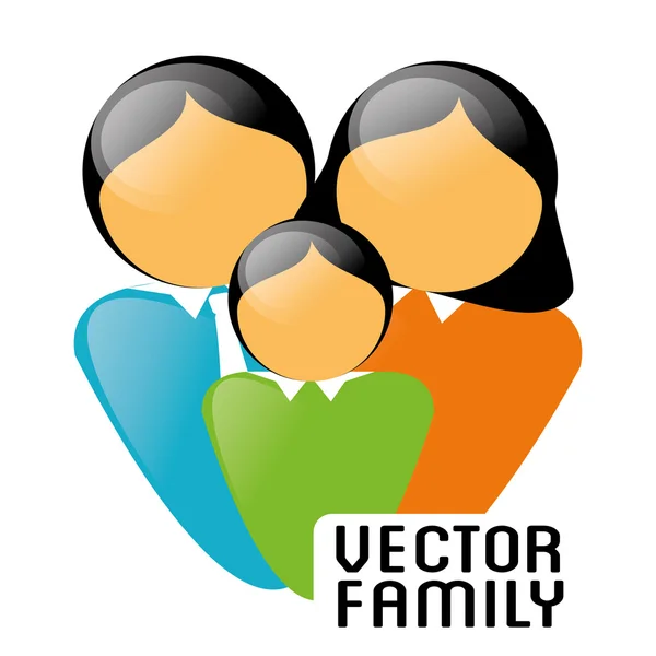 Familj och hem design — Stock vektor