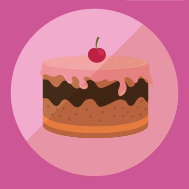 Mutlu doğum günü kartı tasarımı.