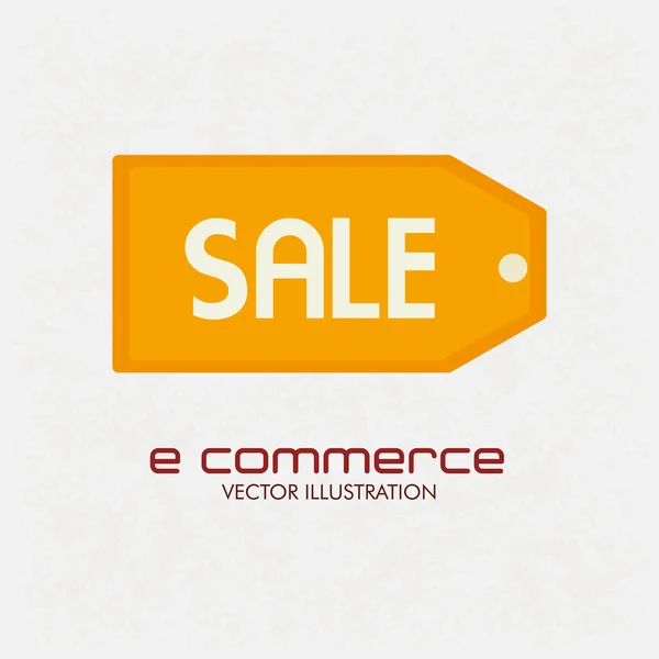 E-commerce shopping on-line — Vettoriale Stock