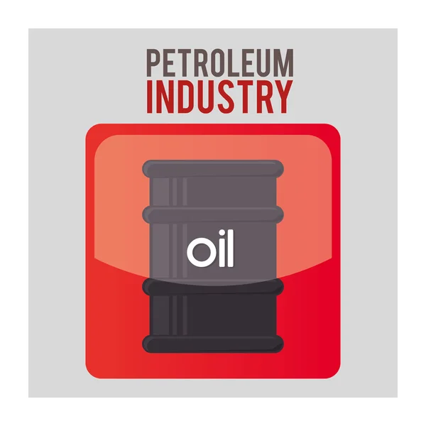 Conception de l'industrie pétrolière — Image vectorielle