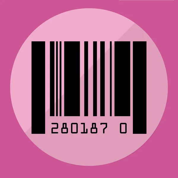 Design de ícone de código de barras — Vetor de Stock