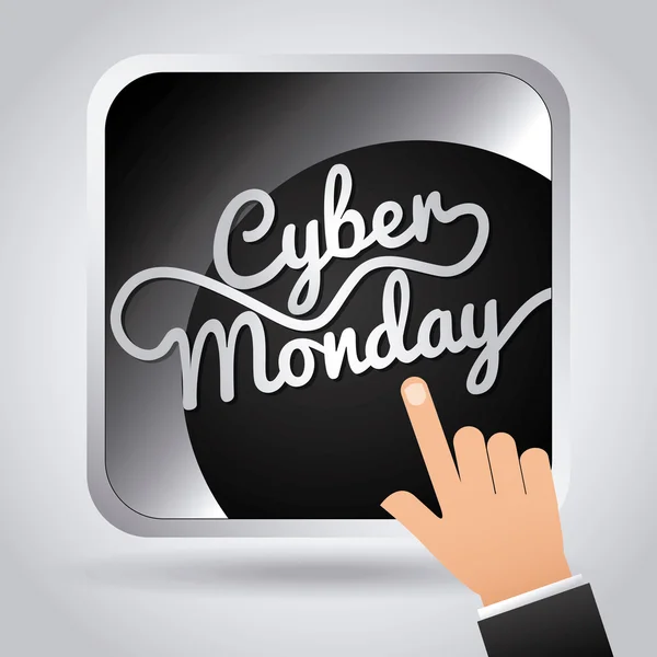 Cyber Monday diseño — Vector de stock