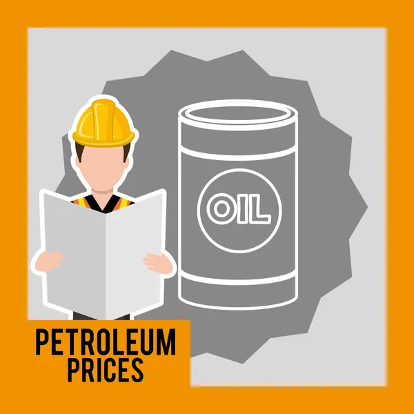 Conception de l'industrie pétrolière — Image vectorielle