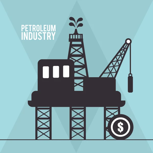 Conception de l'industrie pétrolière — Image vectorielle