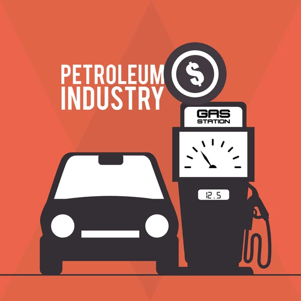 Petroleumsindustridesign — Stock vektor