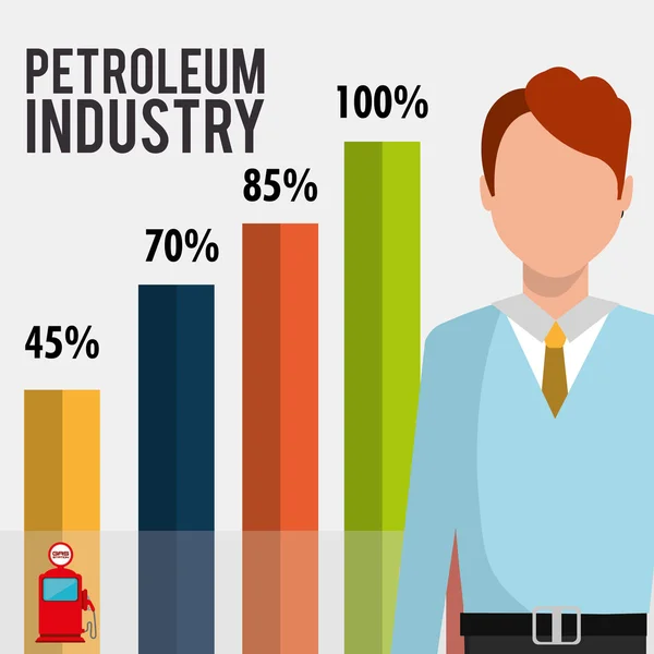 Aardolie industrie ontwerp — Stockvector