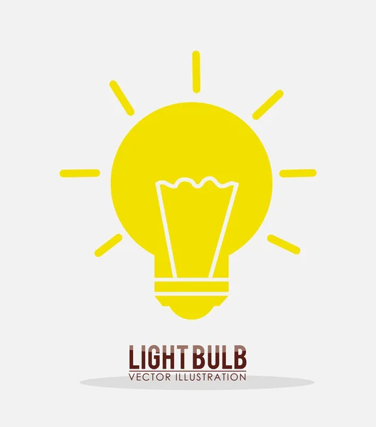 Projeto da luz da lâmpada — Vetor de Stock