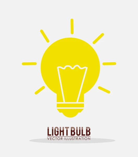 Bulb light design — Stock Vector