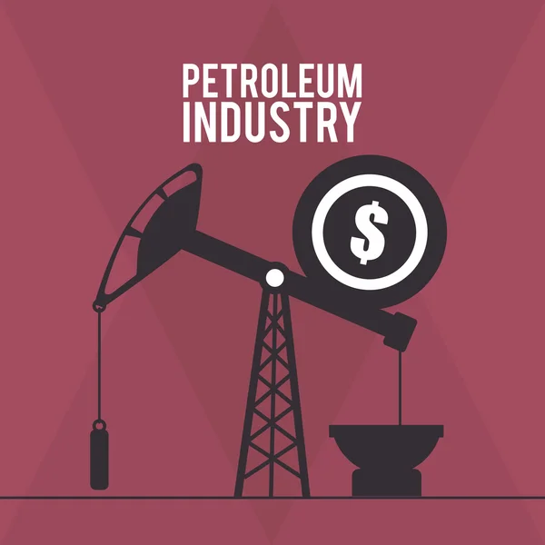 Petroleumsindustridesign — Stock vektor