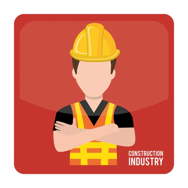 Construction industry design — Stock Vector