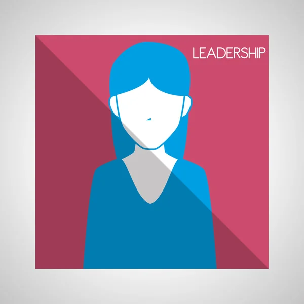 Leadership business imprenditore design — Vettoriale Stock