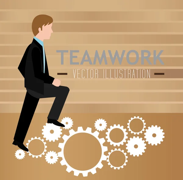 Business teamwork deveploment — Stock Vector