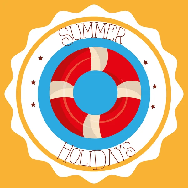 Дизайн летних каникул — стоковый вектор