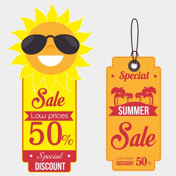Ofertas de venda de verão —  Vetores de Stock