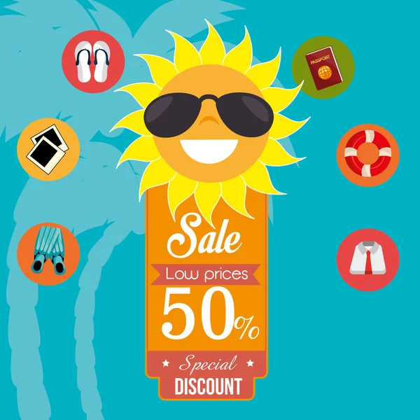 Summer sale deals — Stock Vector