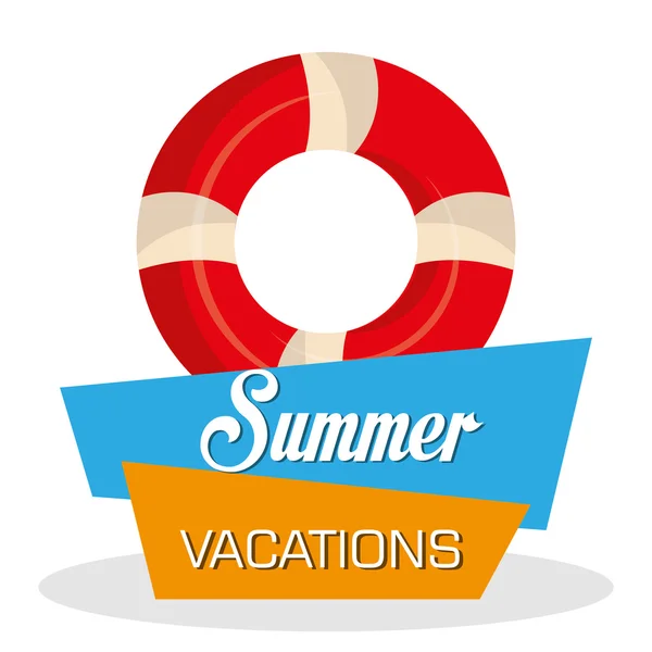 Vacances d'été — Image vectorielle