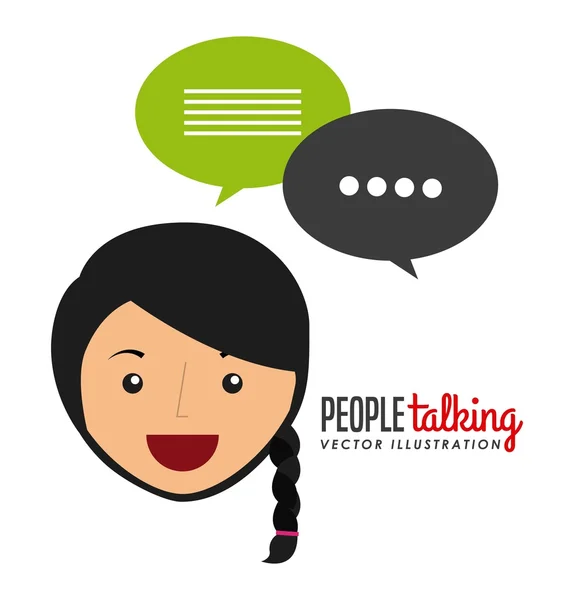 People talking — Stock Vector