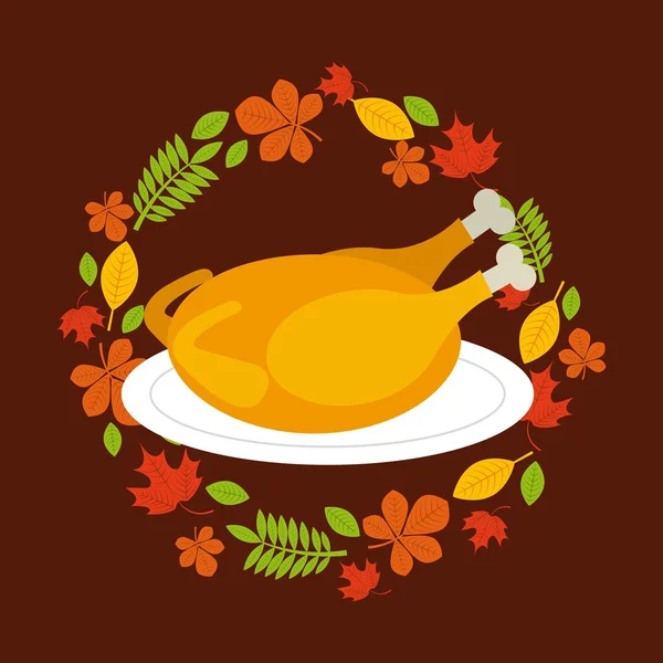 Ευτυχής thansksgiving — Διανυσματικό Αρχείο