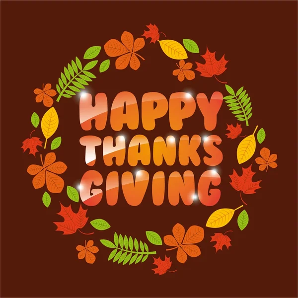 Glada thansksgiving — Stock vektor