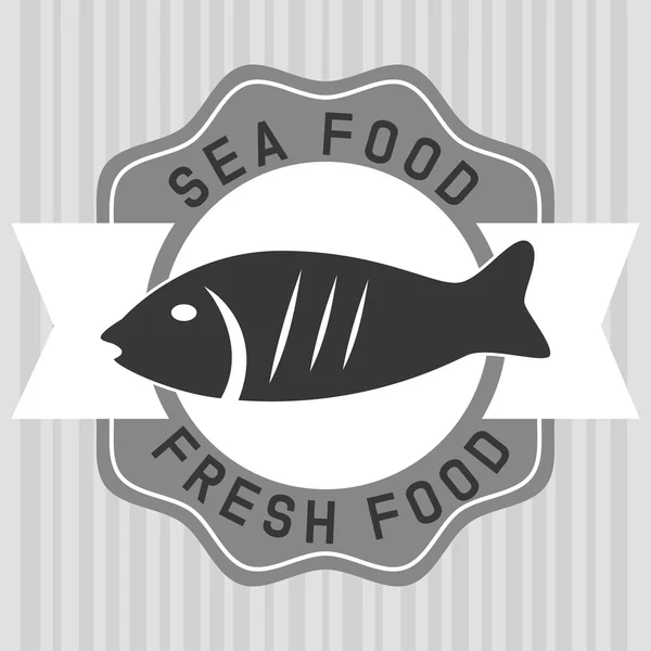 Fisk och skaldjur — Stock vektor
