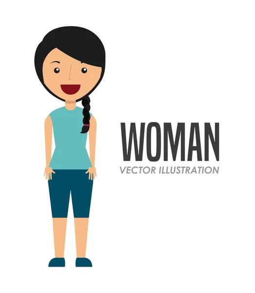 Avatar de mujer — Vector de stock